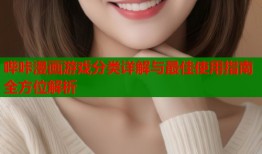 哔咔漫画游戏分类详解与最佳使用指南全方位解析